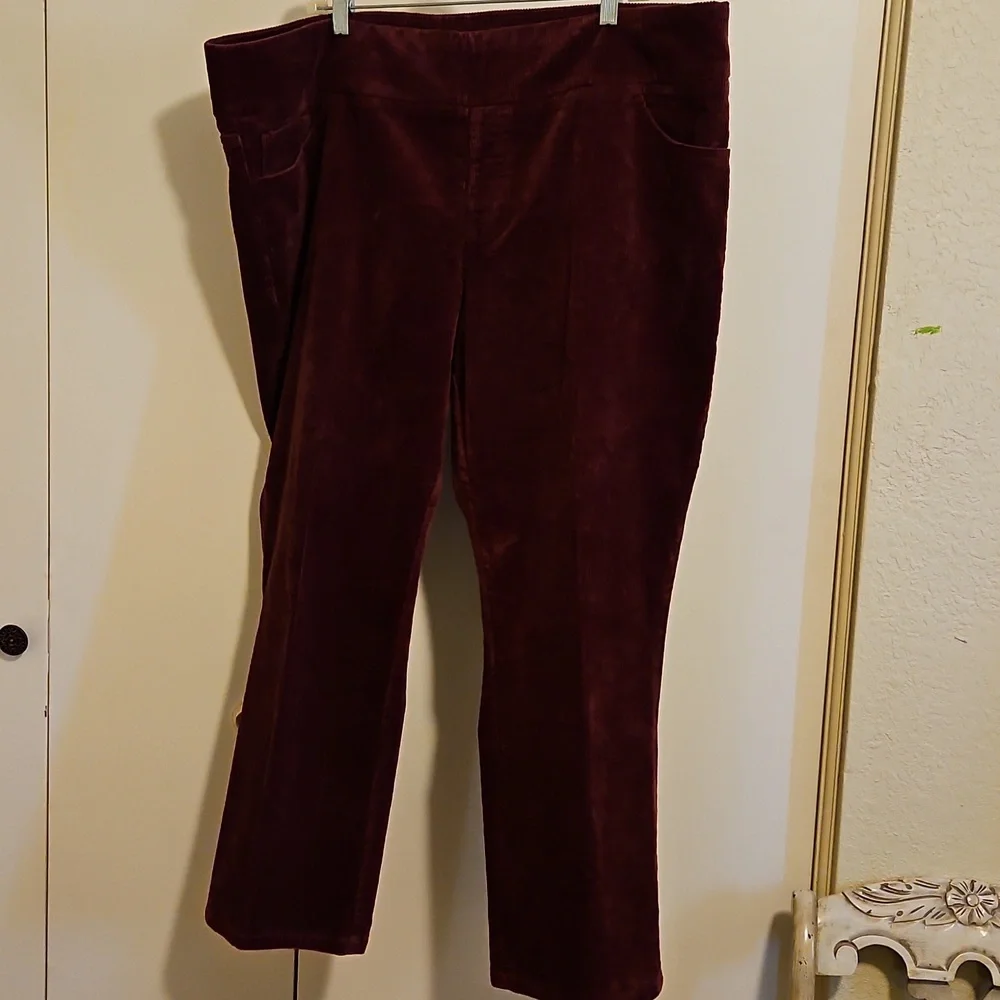 Burgundy Corduroy Pants - Picture 2 of 6